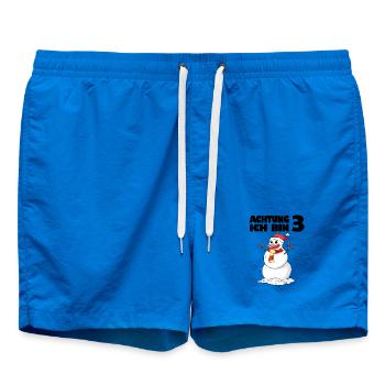 3.Geburtstag 3 Jahre alt Schneemann Geschenk - Badeshorts - Cobalt blue - Vorne