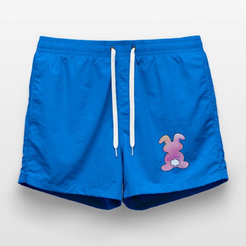 Leopard Pattern Rabbit Easter Swim Trunks