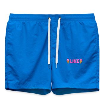 Like Pink Eiscreme Snowflakes - Badeshorts - Cobalt blue - Vorne - AI Model Male 185 light (185cm)