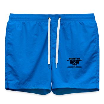 Anker Nordsee Plattdeutsch Spruch Moin - Badeshorts - Cobalt blue - Vorne