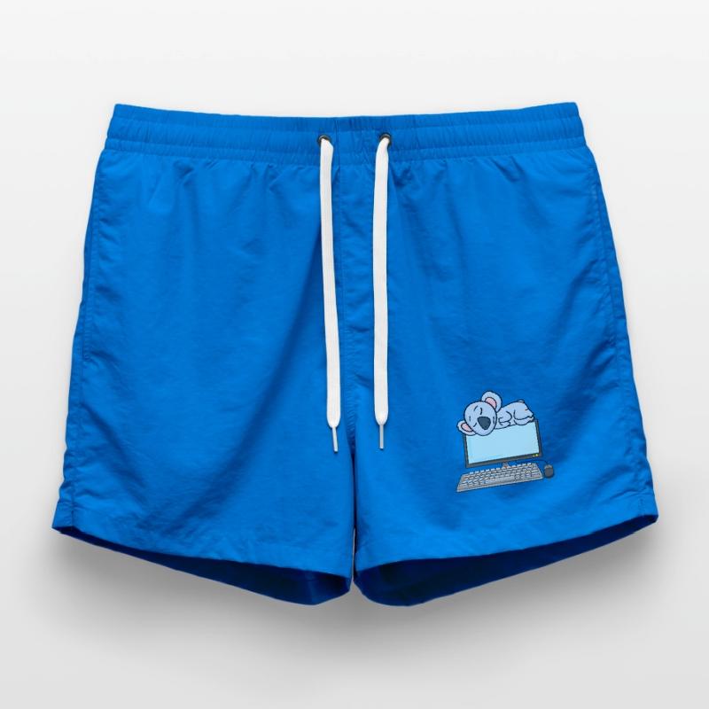 Koala Computer Nerd Programmierer Geschenk Badeshorts