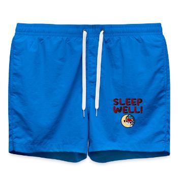 Schlafen Sie gut - Sleeping FOX at the Moon - Tier - Badeshorts - Cobalt blue - Vorne - AI Model Male 185 light (185cm)