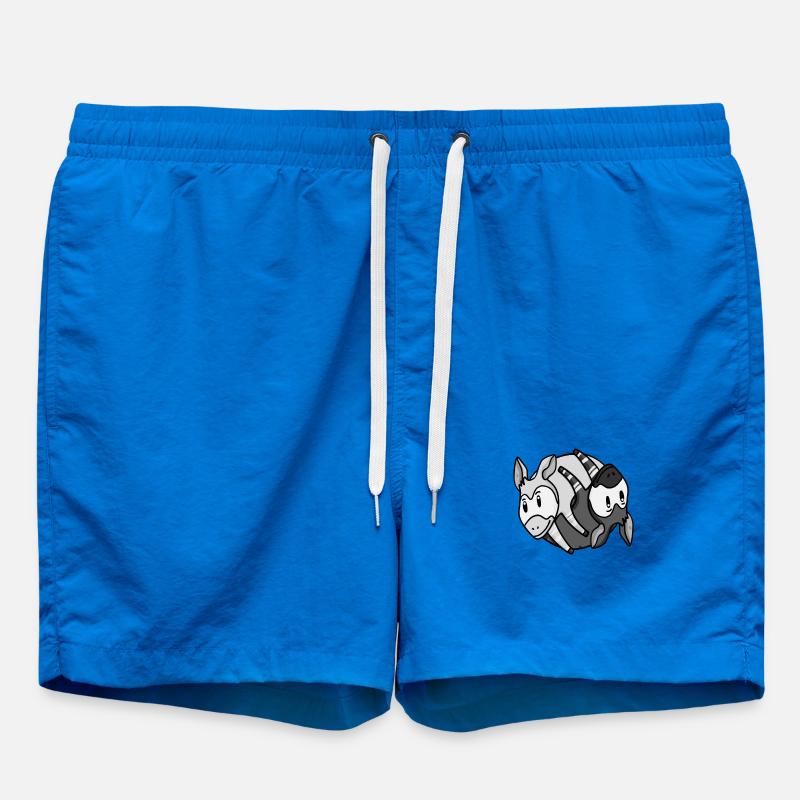 Yin Yang Okapi - Swim Trunks - cobalt blue