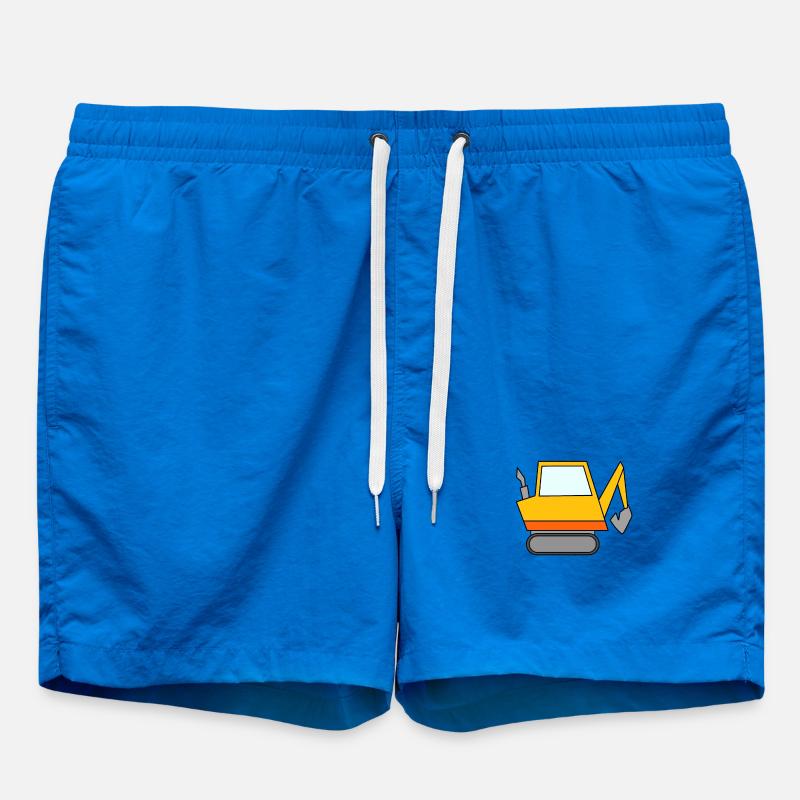 Bagger Baustelle Baggerfahrer - Badeshorts - Cobalt blue