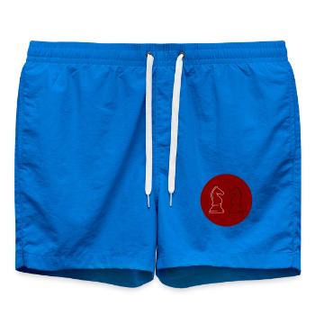 Schach 2Springer - Badeshorts - Cobalt blue - Vorne - AI Model Male 185 light (185cm)