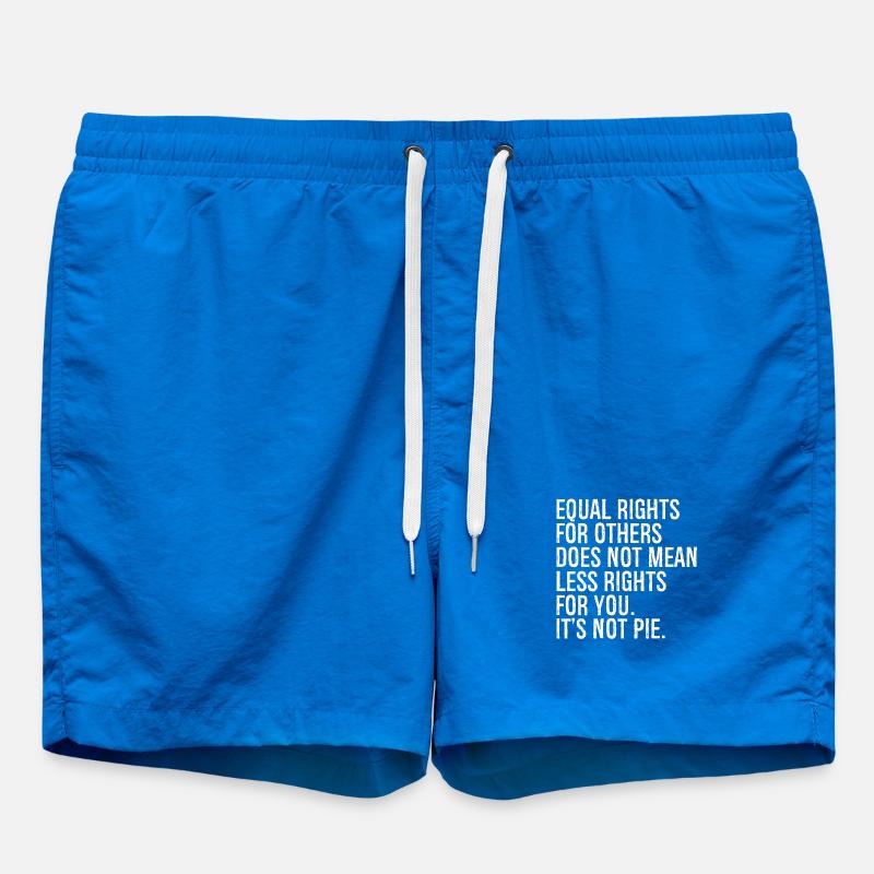 equal rights for others does not mean less rights - Badeshorts - Cobalt blue
