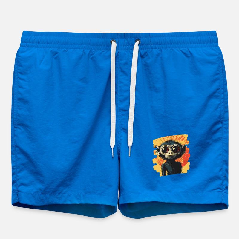 Singe araignée rétro - Short de bain - cobalt blue