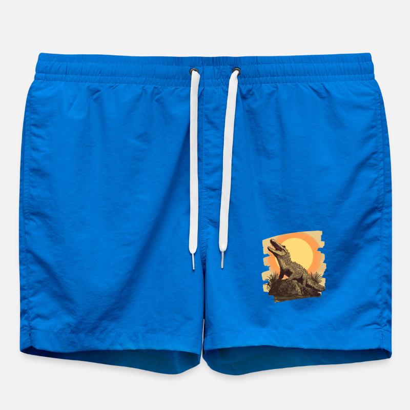 Crocodile Retro - Swim Trunks - cobalt blue
