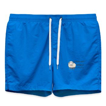 Komme was wolle ich Schaf das Schaf Wolle - Badeshorts - Cobalt blue - Vorne