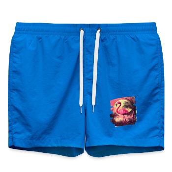 Flamingo - Swim Trunks - cobalt blue - Front