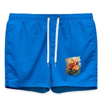Printemps Printemps Début Fleur Fleurs - Short de bain - cobalt blue - Devant