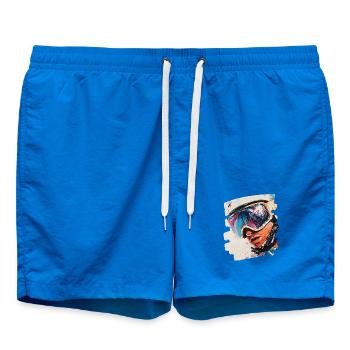 Snowboarder Pulverschnee - Badeshorts - Cobalt blue - Vorne