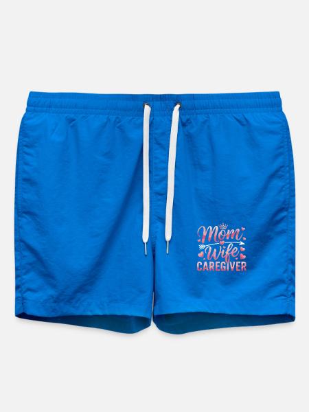 Mutter Tochter Herz Motiv - Badeshorts - Cobalt blue