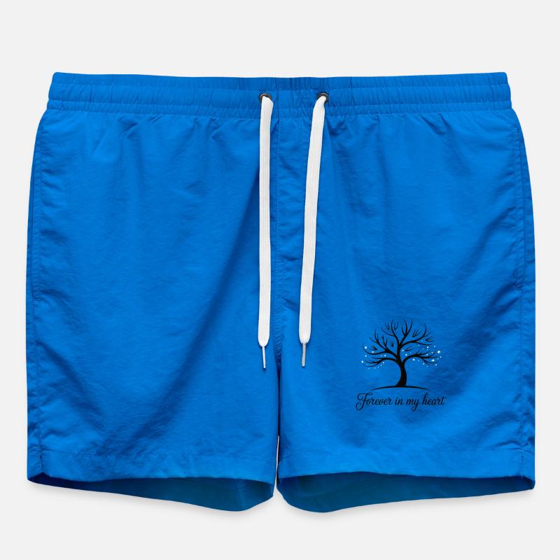 Conception d'arbre de cœur éternel - Short de bain - cobalt blue
