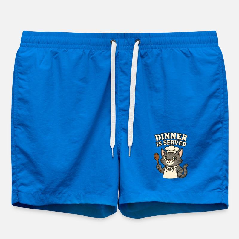  Koch-Katze – Dinner is Served - Badeshorts - Cobalt blue