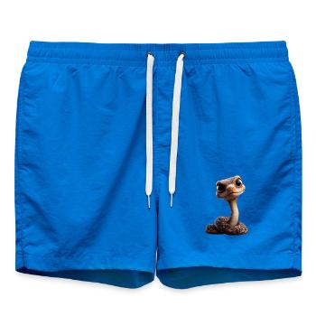 serpent, python, cobra, serpent à sonnettes, serpents - Short de bain - cobalt blue - Devant