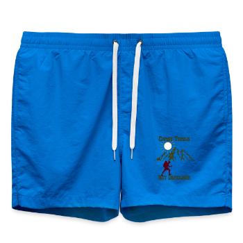 Verfolgen Sie Spuren, nicht Fristen - Badeshorts - Cobalt blue - Vorne