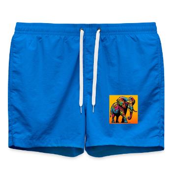 éléphant - Short de bain - cobalt blue - Devant - AI Model Male 185 light (185cm)