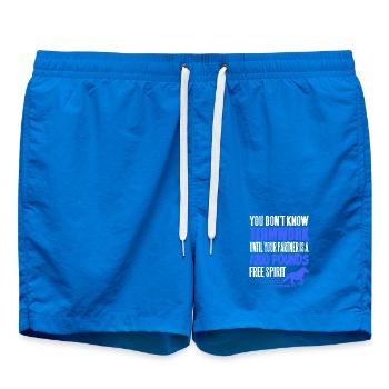 True Teamwork Is Built With a Horse Partner - Badeshorts - Cobalt blue - Vorne