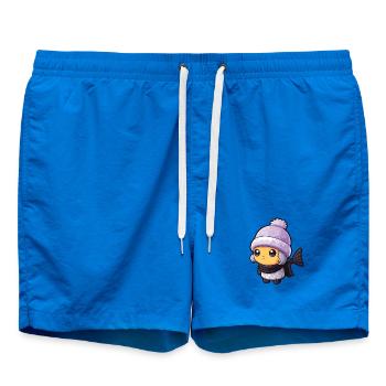 Fish Winter Animal Anime - Swim Trunks - cobalt blue - Front