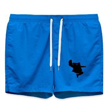 B-Boy Silhouette – Breakdance Jump Kick - Short de bain - cobalt blue - Devant - AI Model Male 185 light (185cm)