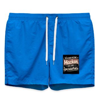 I don't have any quirks – These are special effects - Swim Trunks - cobalt blue - Front