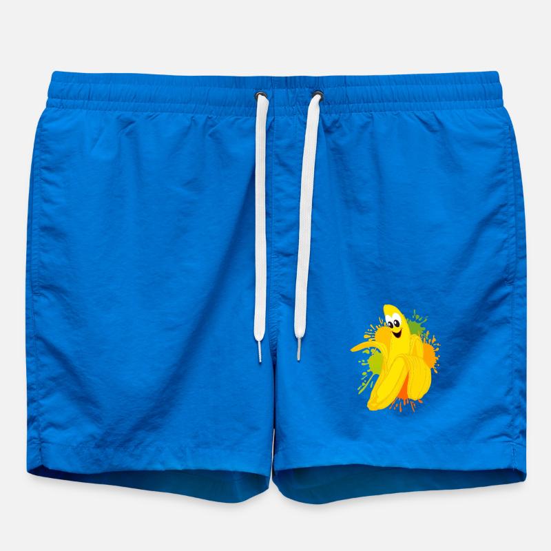 Fröhliche Bananen Farbexplosion - Badeshorts - Cobalt blue