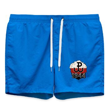 Polska Walcząca 1944 Wall Design - Swim Trunks - cobalt blue - Front