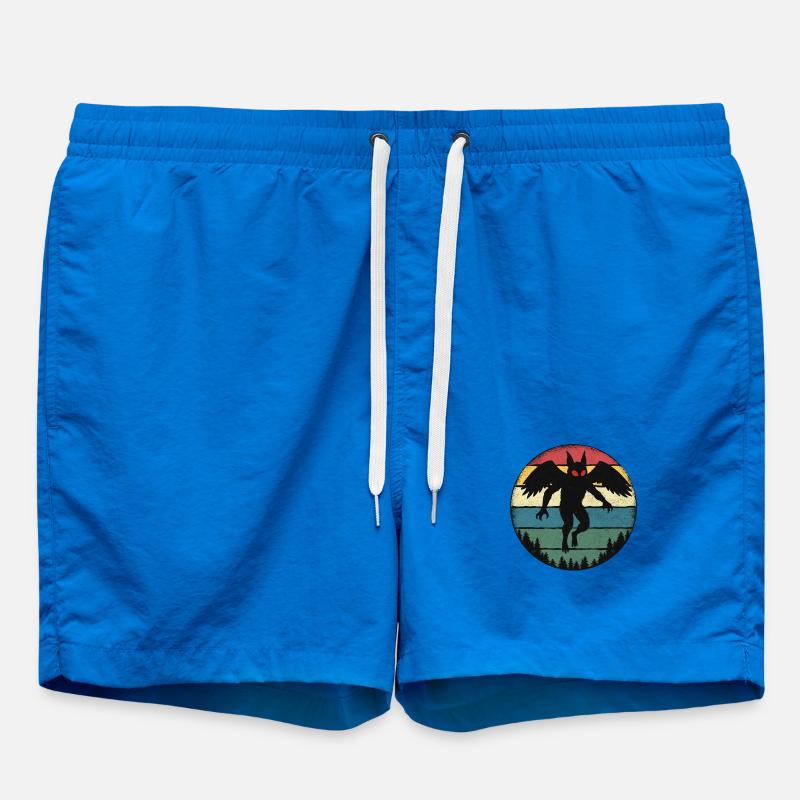 Mothman Retro Cryptid Legend - Short de bain - cobalt blue