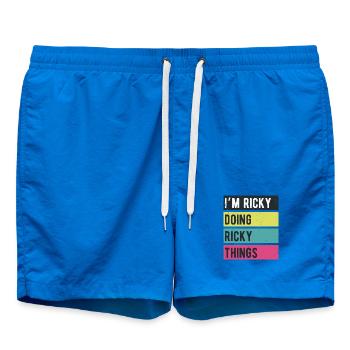 Ich bin Ricky Mache Ricky Things Retro Colors - Badeshorts - Cobalt blue - Vorne