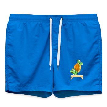 Turtle Workout Gymnastics Fitness - Swim Trunks - cobalt blue - Front