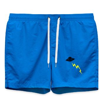Invasion d’OVNIs, attaque éclair Vector extraterrestre - Short de bain - cobalt blue - Devant - AI Model Male 185 light (185cm)