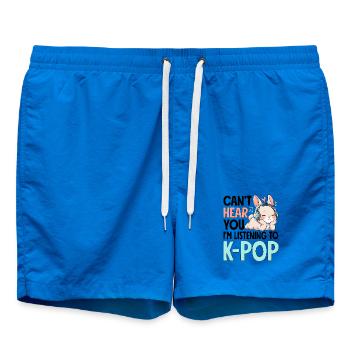 Je ne t’entends pas en écoutant de la K-Pop - Short de bain - cobalt blue - Devant