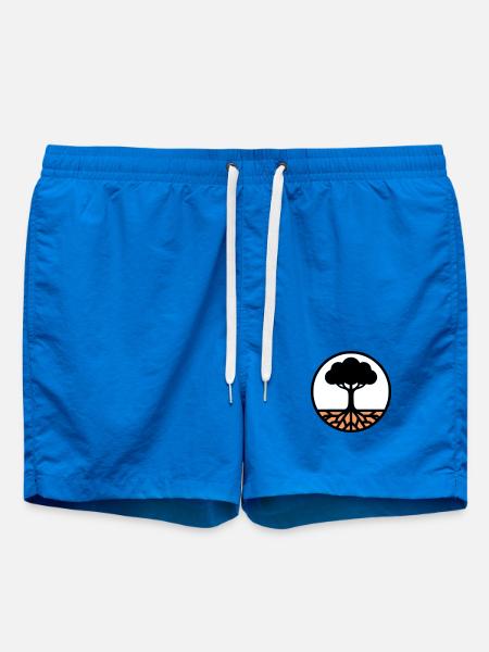 Tree of Life Circle Icon - Swim Trunks - cobalt blue
