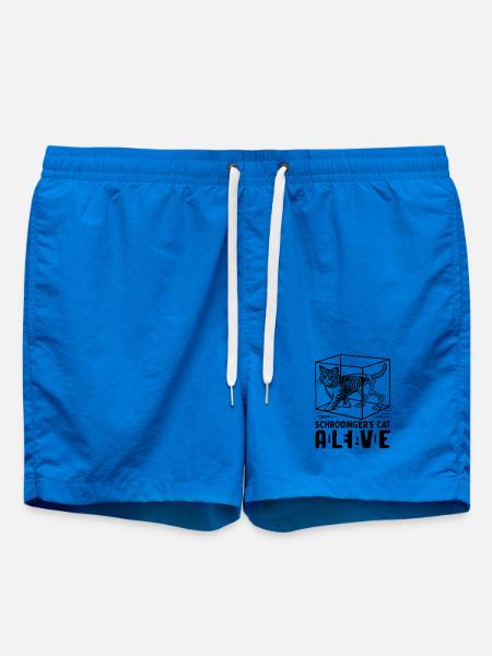 Schrödinger's Cat Dead And Alive - Swim Trunks - cobalt blue