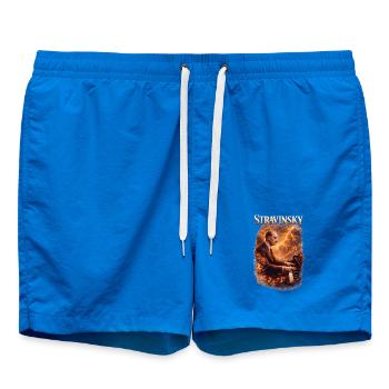 Stravinsky Piano Fire - Swim Trunks - cobalt blue - Front