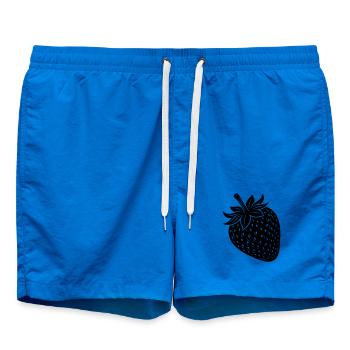 Strawberry Fruit Silhouette - Badeshorts - Cobalt blue - Vorne