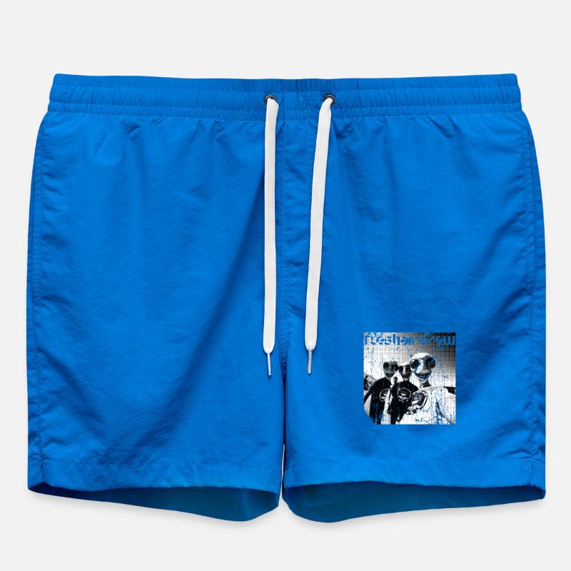 Fresh Shark Crew Graffiti - Badeshorts - Cobalt blue