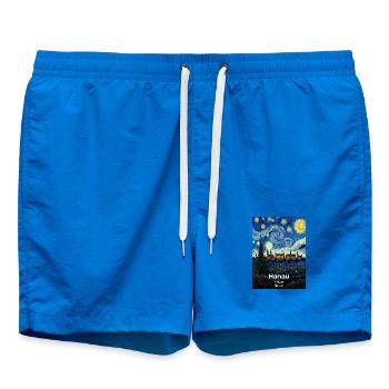 Hanau Germany Starry Night - Swim Trunks - cobalt blue - Front