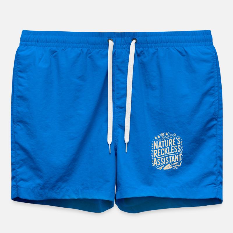 Nature's Reckless Assistant - Swim Trunks - cobalt blue