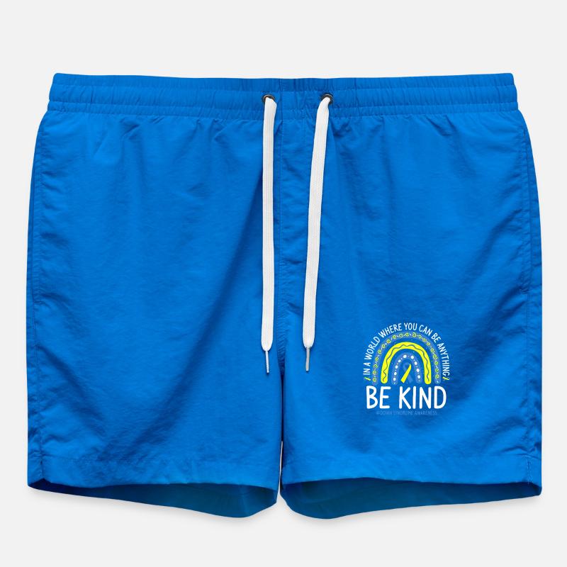 Sei freundlich, Regenbogenbewusstsein - Badeshorts - Cobalt blue