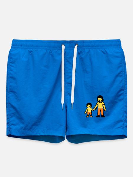Erzieherin Kind Hand Logo - Badeshorts - Cobalt blue