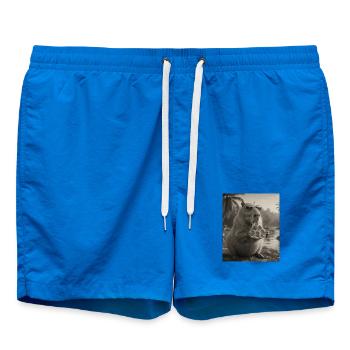 Pizza Capybara mit Sonnenbrille - Badeshorts - Cobalt blue - Vorne