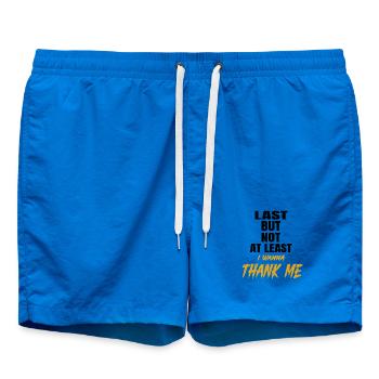 Ich danke mir selbst – Gold Brush - Badeshorts - Cobalt blue - Vorne