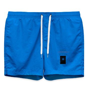 Trust the Government,All is Well - Swim Trunks - cobalt blue - Front - AI Model Male 185 light (185cm)