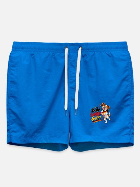 Bald SchMERZ frei?! Gegen Merz - Badeshorts - Cobalt blue