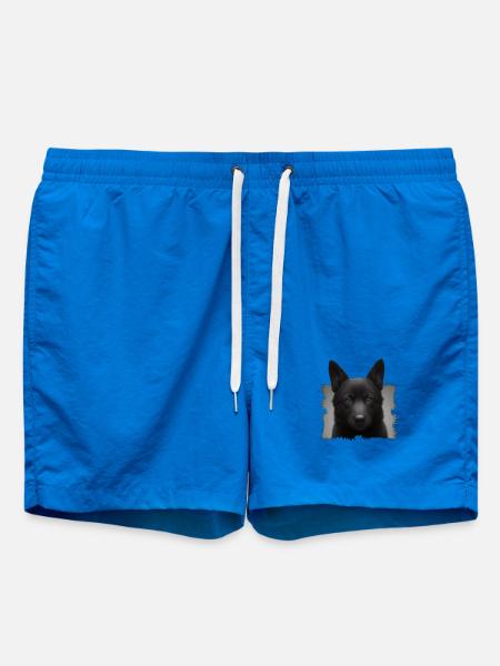schwarzer schäferhund - Badeshorts - Cobalt blue
