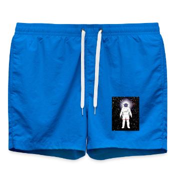 Astronaut im Farbspektrum - Badeshorts - Cobalt blue - Vorne - AI Model Male 185 light (185cm)