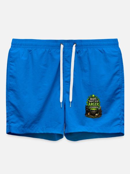 Heute Braut Sich Ärger Zusammen – Grüne Magie - Badeshorts - Cobalt blue