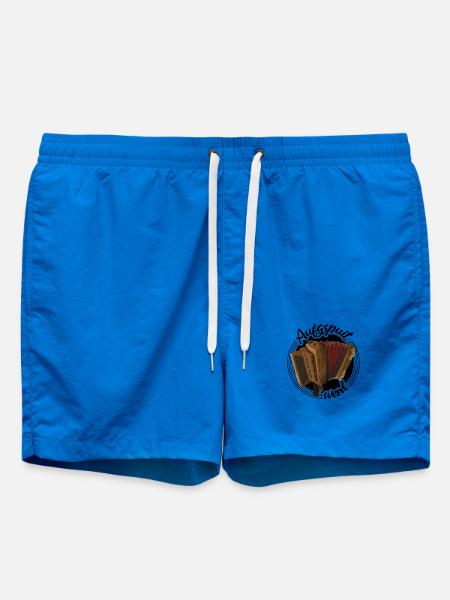 Steirische Harmonika - Aufgspuit werd | ZiachON! - Badeshorts - Cobalt blue